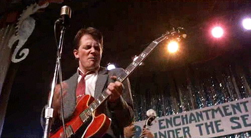 Image result for back to the future guitar gif
