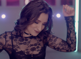 Screenshot from the music video 'Free' of Nicole Haber